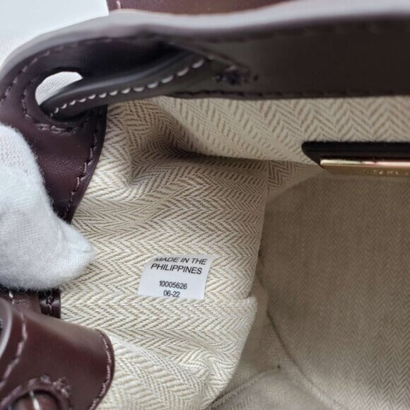 100% Authentic Tory Burch Thea Exotic Mini Bucket Backpack Shoulder Bag 090125 - Picture 8 of 8